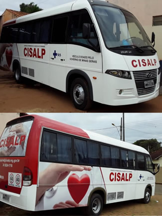 Ônibus para Transporte dos Pacientes do CISALP