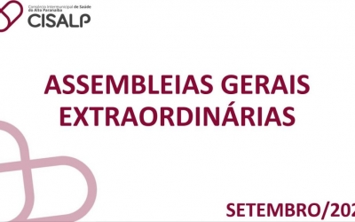 ASSEMBLEIAS GERAIS EXTRAORDINÁRIAS - 12-09-2025